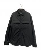 EMPORIO ARMANIエンポリオアルマーニ）の古着「シグネイチャーロゴポケットジャケット」｜ブラック