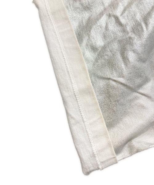 MM6 Maison Margiela（エムエムシックスメゾンマルジェラ）MM6 Maison Margiela (エムエムシックスメゾンマルジェラ) シルバーラミネートロゴカットソー グレー サイズ:Sの古着・服飾アイテム