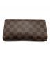 LOUIS VUITTON (ルイ ヴィトン) ダミエ ポルトフォイユ・ブラザ ブラウン：12000円