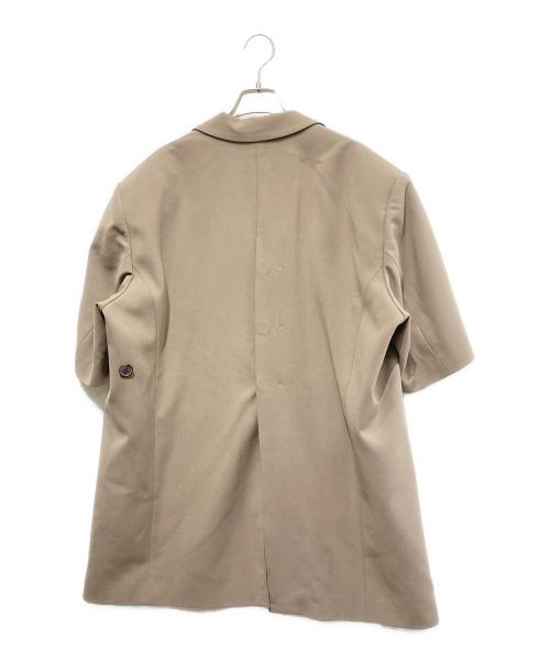 STUDIOUS（ステュディオス）STUDIOUS (ステュディオス) ハーフスリーブテーラードジャケット ブラウン サイズ:2の古着・服飾アイテム