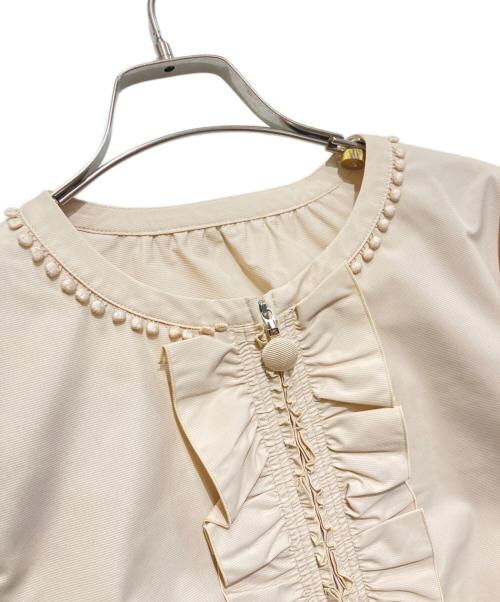 TO BE CHIC（トゥービーシック）TO BE CHIC (トゥービーシック) フリルジャケット ピンク サイズ:42 未使用品の古着・服飾アイテム