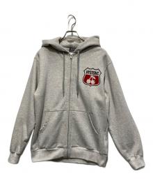 Hysteric Glamour（ヒステリックグラマー）の古着「ジップパーカー」｜ライトグレー
