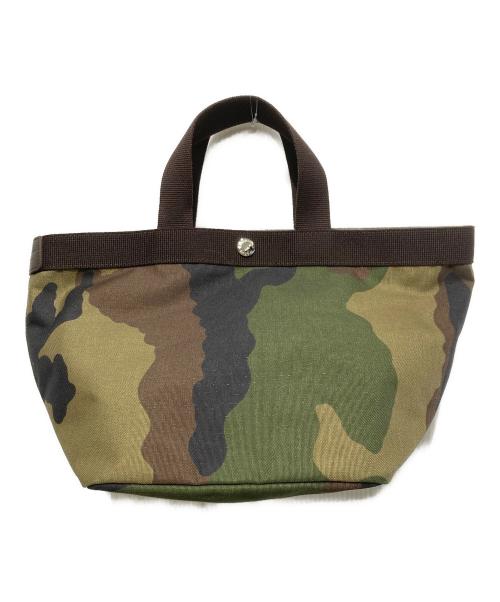 Herve Chapelier（エルベシャプリエ）Herve Chapelier (エルベシャプリエ) 707W船型トートバッグ カーキの古着・服飾アイテム