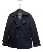 BURBERRY BLACK LABELバーバリーブラックレーベル）の古着「Pコート」｜ブラック