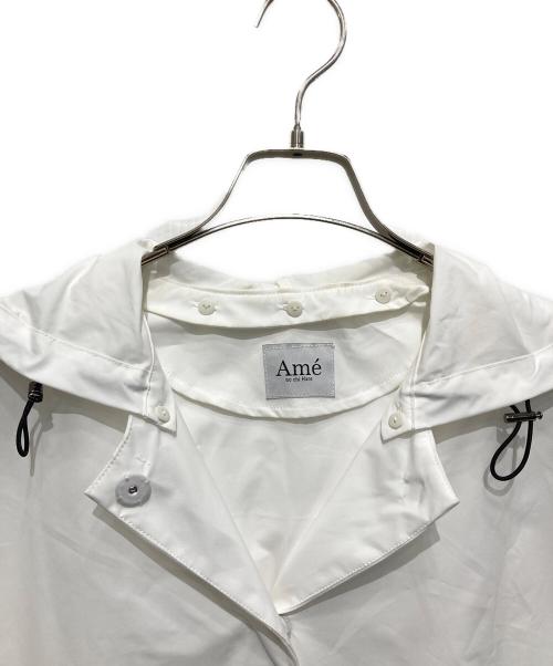 Ame no chi Hare（アメノチハレ）Ame no chi Hare (アメノチハレ) バルーンスリーブ雨よけライトコート ホワイト サイズ:Freeの古着・服飾アイテム