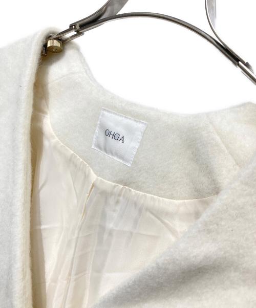 OHGA（オオガ）OHGA (オオガ) シャギーコーディガン ホワイト サイズ:FREE 未使用品の古着・服飾アイテム