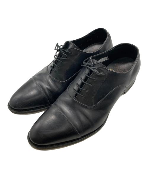 SHETLAND FOX（シェットランドフォックス）SHETLAND FOX (シェットランドフォックス) プレーントゥシューズ ブラック サイズ:9の古着・服飾アイテム