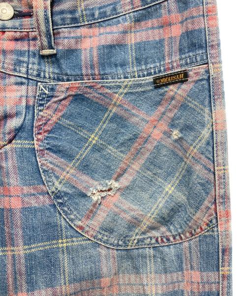 Hysteric Glamour（ヒステリックグラマー）Hysteric Glamour (ヒステリックグラマー) チェックデニムパンツ インディゴ サイズ:Mの古着・服飾アイテム