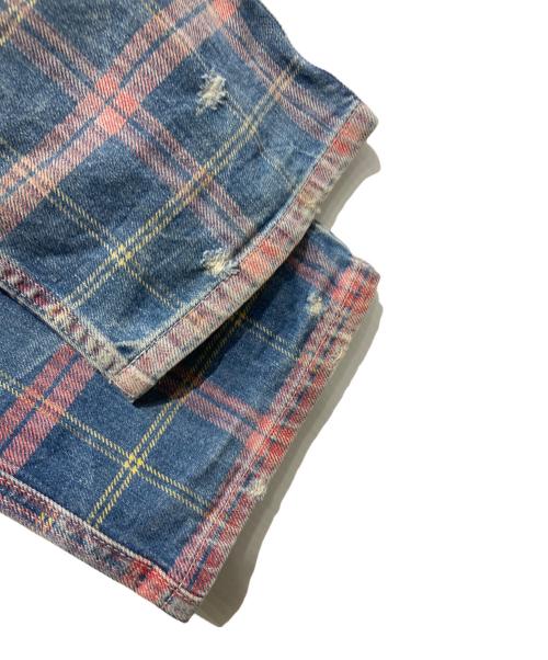 Hysteric Glamour（ヒステリックグラマー）Hysteric Glamour (ヒステリックグラマー) チェックデニムパンツ インディゴ サイズ:Mの古着・服飾アイテム