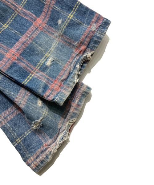 Hysteric Glamour（ヒステリックグラマー）Hysteric Glamour (ヒステリックグラマー) チェックデニムパンツ インディゴ サイズ:Mの古着・服飾アイテム