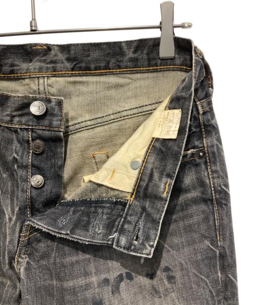 Hysteric Glamour（ヒステリックグラマー）Hysteric Glamour (ヒステリックグラマー) USED加工スタッズデニムパンツ ブラック サイズ:W30の古着・服飾アイテム