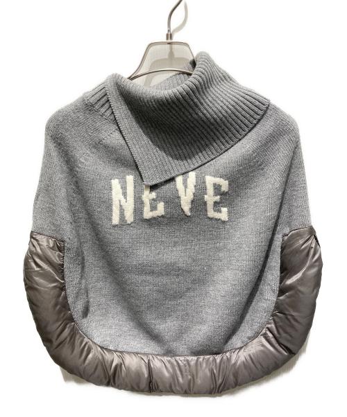 MOORER（ムーレー）MOORER (ムーレー) ALONDRA-SFM/ニットポンチョ グレー サイズ:36の古着・服飾アイテム