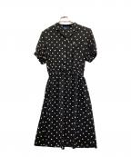 FRED PERRYフレッドペリー）の古着「POLKA DOT SHIRT DRESS」｜ブラック