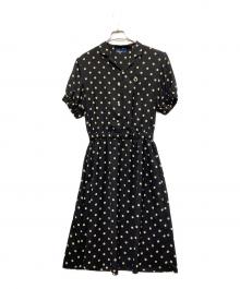 FRED PERRY（フレッドペリー）の古着「POLKA DOT SHIRT DRESS」｜ブラック