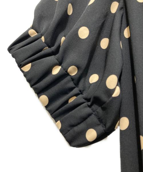 FRED PERRY（フレッドペリー）FRED PERRY (フレッドペリー) POLKA DOT SHIRT DRESS ブラック サイズ:10の古着・服飾アイテム