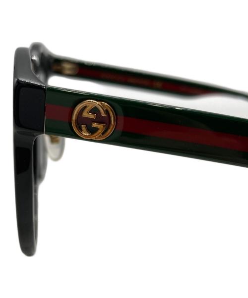 GUCCI（グッチ）GUCCI (グッチ) サングラス グリーン×ブラック サイズ:55ロ20-145の古着・服飾アイテム