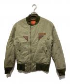 AVIREXアヴィレックス）の古着「B-15A MA-1ジャケット」｜カーキ