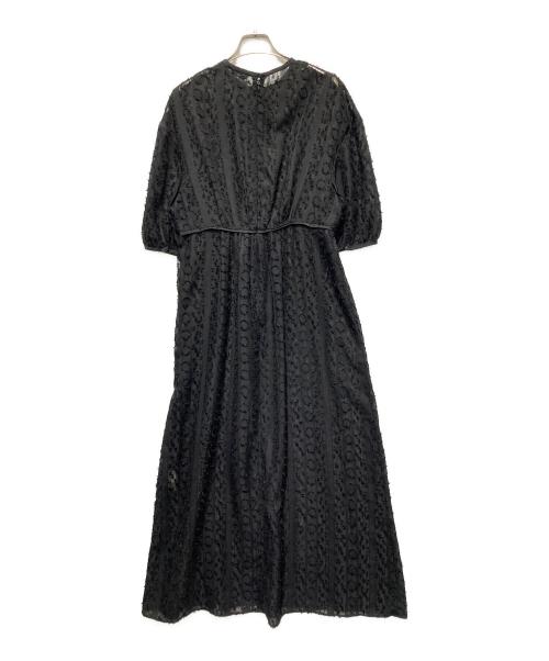 CLANE（クラネ）CLANE (クラネ) 半袖レースワンピース ブラック サイズ:1の古着・服飾アイテム