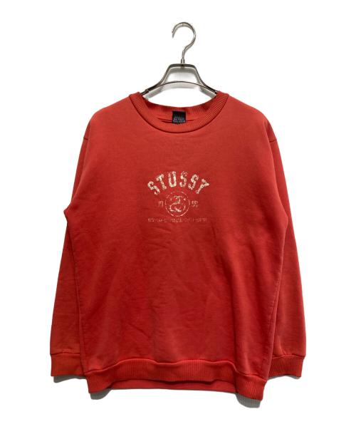 OLD STUSSY（オールドステューシー）OLD STUSSY (オールドステューシー) プリントスウェット オレンジ サイズ:Mの古着・服飾アイテム
