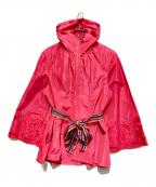 Super Beautyスーパービューティ）の古着「カットワークジップジャケット」｜ピンク