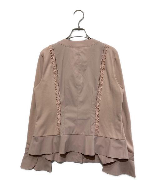 Super Beauty（スーパービューティ）Super Beauty (スーパービューティ) レースビジューボタンジャケット ピンク サイズ:42 未使用品の古着・服飾アイテム