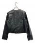 TO BE CHIC (トゥービーシック) フリルレザージャケット ブラック サイズ:42 未使用品：10000円