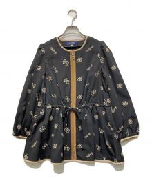 M'S GRACY（エムズグレイシー）の古着「刺繍ジップジャケット」｜ブラック