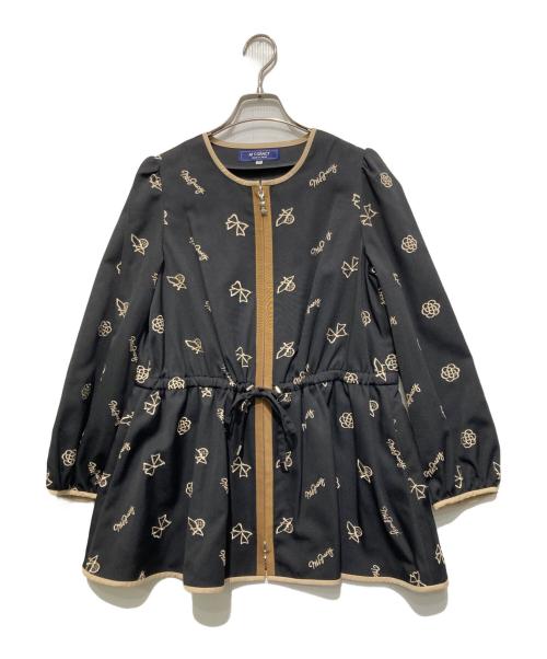 M'S GRACY（エムズグレイシー）M'S GRACY (エムズグレイシー) 刺繍ジップジャケット ブラック サイズ:38の古着・服飾アイテム