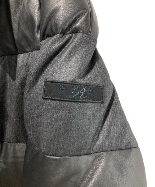 TATRAS（タトラス）TATRAS (タトラス) 二素材ボーダーPコート ブラック サイズ:03の古着・服飾アイテム