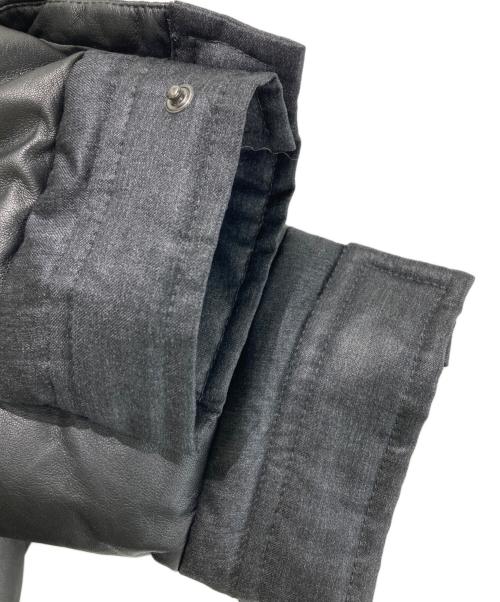 TATRAS（タトラス）TATRAS (タトラス) 二素材ボーダーPコート ブラック サイズ:03の古着・服飾アイテム