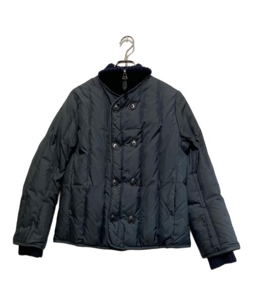 45rpm（45アールピーエム）45rpm (45アールピーエム) リブニット付切替ダウンジャケット ネイビー サイズ:2の古着・服飾アイテム