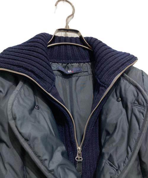 45rpm（45アールピーエム）45rpm (45アールピーエム) リブニット付切替ダウンジャケット ネイビー サイズ:2の古着・服飾アイテム