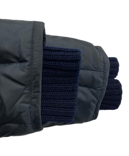 45rpm（45アールピーエム）45rpm (45アールピーエム) リブニット付切替ダウンジャケット ネイビー サイズ:2の古着・服飾アイテム