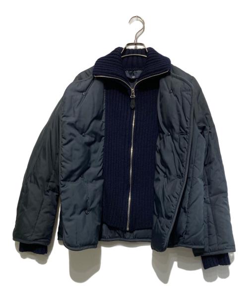 45rpm（45アールピーエム）45rpm (45アールピーエム) リブニット付切替ダウンジャケット ネイビー サイズ:2の古着・服飾アイテム
