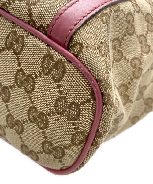 GUCCI（グッチ）GUCCI (グッチ) 2WAYバッグ/トートバッグ ピンク×ブラウンの古着・服飾アイテム