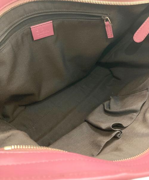 GUCCI（グッチ）GUCCI (グッチ) 2WAYバッグ/トートバッグ ピンク×ブラウンの古着・服飾アイテム