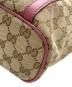 中古・古着 GUCCI (グッチ) 2WAYバッグ/トートバッグ ピンク×ブラウン：60000円