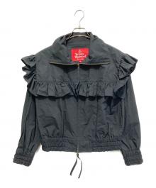 Vivienne Westwood RED LABEL（ヴィヴィアンウエストウッドレッドレーベル）の古着「Vivienne Westwood RED LABEL(タイプライタークロス フリルジャケット」｜ブラック