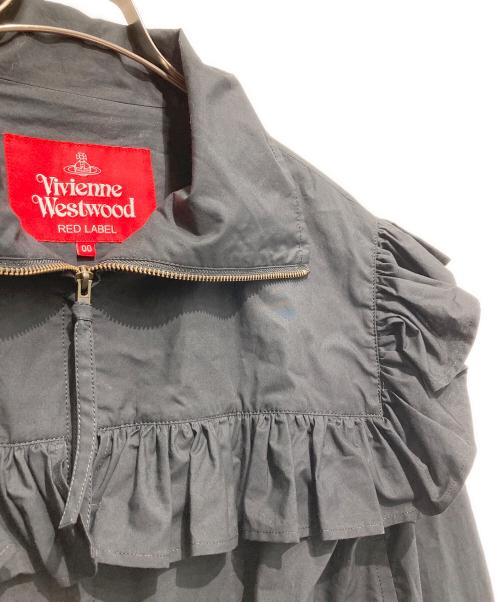 Vivienne Westwood RED LABEL（ヴィヴィアンウエストウッドレッドレーベル）Vivienne Westwood RED LABEL (ヴィヴィアンウエストウッドレッドレーベル) Vivienne Westwood RED LABEL(タイプライタークロス フリルジャケット ブラック サイズ:00の古着・服飾アイテム