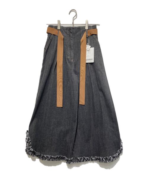 M'S GRACY（エムズグレイシー）M'S GRACY (エムズグレイシー) リボンベルトデニムパンツ インディゴ サイズ:36 未使用品の古着・服飾アイテム