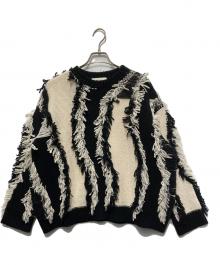 SAYAKA DAVIS×CITYSHOP（サヤカ デイヴィス×シティショップ）の古着「YIN YANG LOVE KNIT」｜ブラック×ホワイト