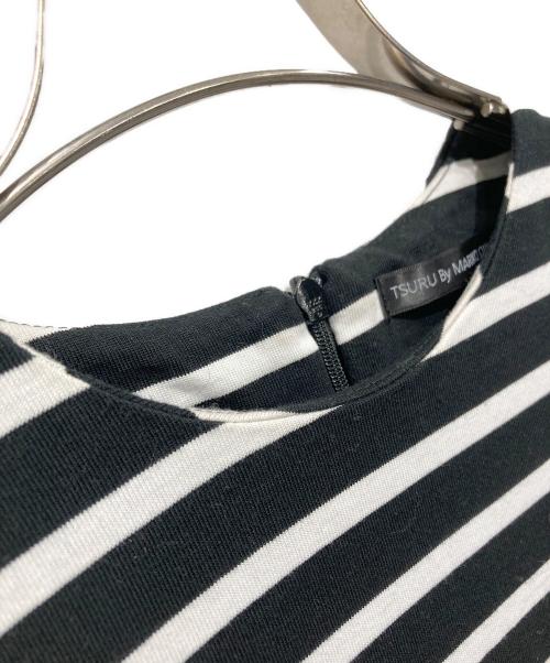 TSURU by MARIKO OIKAWA（ツルバイマリコオイカワ）Tsuru by Mariko Oikawa (ツルバイマリコオイカワ) 24AW Plainボーダーカットソー ブラック×ホワイト サイズ:Freeの古着・服飾アイテム