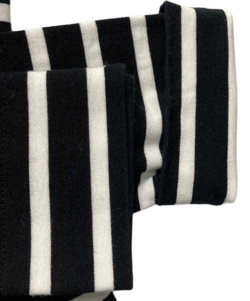 TSURU by MARIKO OIKAWA（ツルバイマリコオイカワ）Tsuru by Mariko Oikawa (ツルバイマリコオイカワ) 24AW Plainボーダーカットソー ブラック×ホワイト サイズ:Freeの古着・服飾アイテム