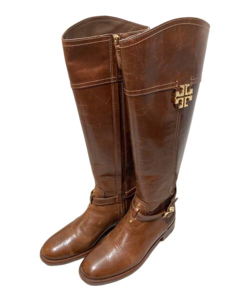 TORY BURCH（トリーバーチ）TORY BURCH (トリーバーチ) ロングブーツ ブラウン サイズ:6Mの古着・服飾アイテム