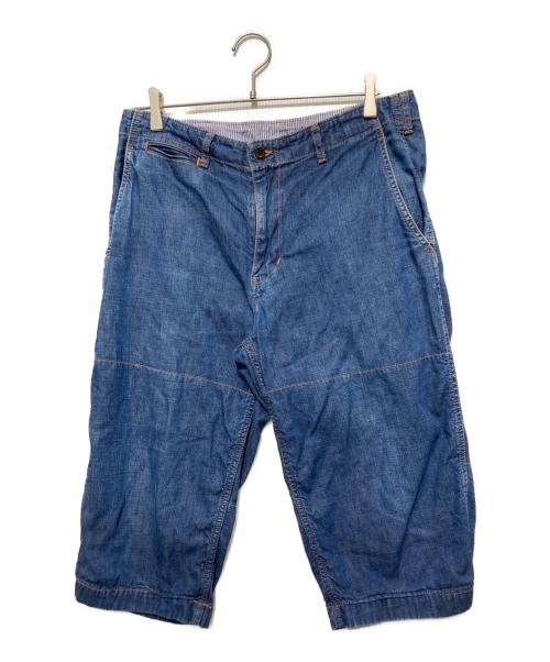 COMME des GARCONS HOMME（コムデギャルソン オム）COMME des GARCONS HOMME (コムデギャルソン オム) 切替デニムハーフパンツ インディゴ サイズ:Mの古着・服飾アイテム