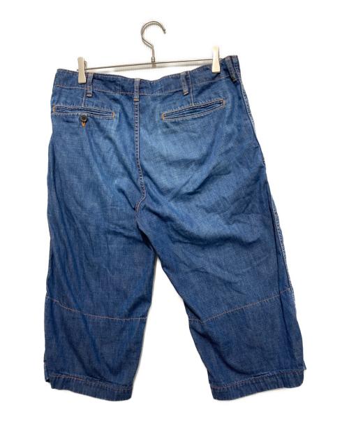 COMME des GARCONS HOMME（コムデギャルソン オム）COMME des GARCONS HOMME (コムデギャルソン オム) 切替デニムハーフパンツ インディゴ サイズ:Mの古着・服飾アイテム