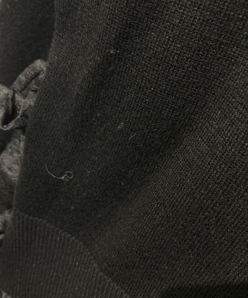 OHGA（オオガ）OHGA (オオガ) ドッキングフリルニット ブラック サイズ:Freeの古着・服飾アイテム