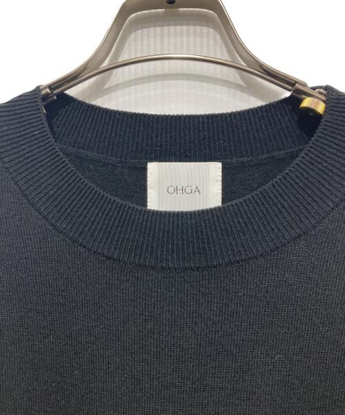 OHGA（オオガ）OHGA (オオガ) ドッキングフリルニット ブラック サイズ:Freeの古着・服飾アイテム