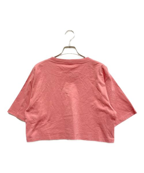 CELINE（セリーヌ）CELINE (セリーヌ) ロゴ クロップド Tシャツ ピンク サイズ:Sの古着・服飾アイテム