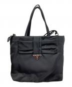 PRADAプラダ）の古着「2WAYリボンナイロンバッグ」｜ブラック